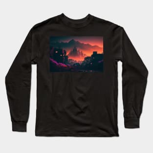 Cyberpunk Landscape Long Sleeve T-Shirt